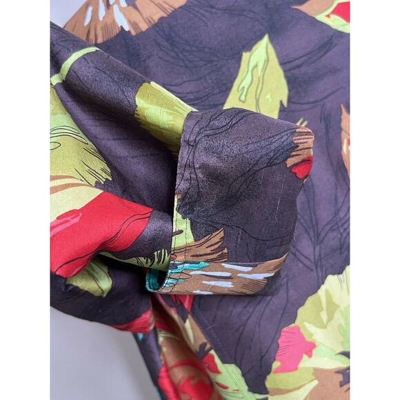 Coldwater Creek Women silk Floral Print Artsy Jacket Blazer Coat Sz M - Picture 10 of 13